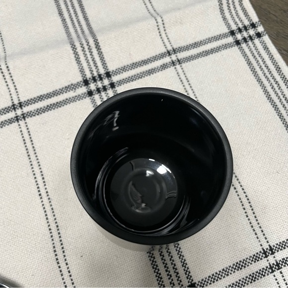 Poshmark Tumbler with lid Black with White Poshmark - Picture 7 of 7